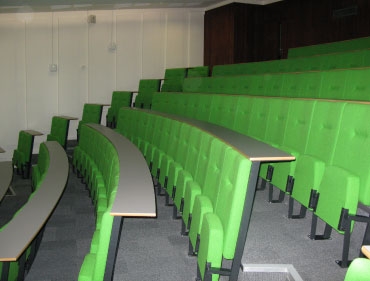 different view of lecture room with chairs