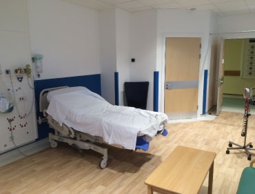 private hospital room different view